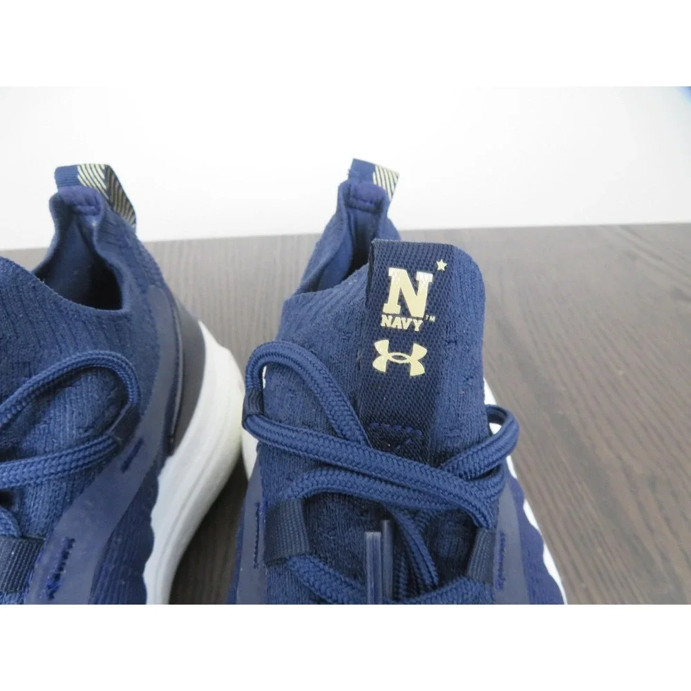 Navy Midshipmen Shoes Mens 8 Under Armour HOVR Phantom 4 Blue Team Issued